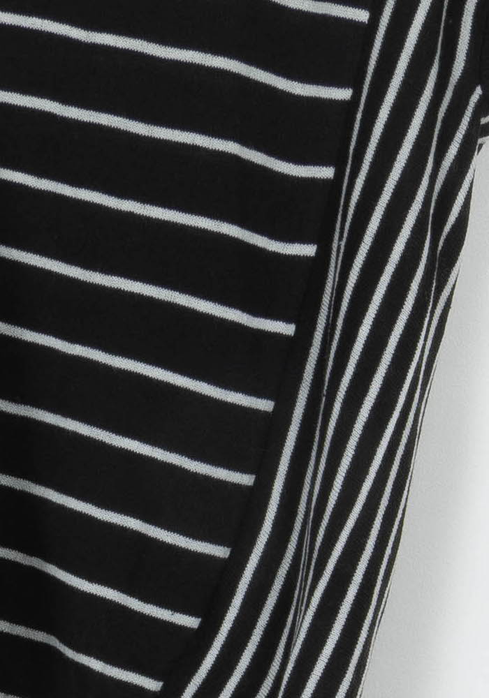 Tee-shirt Noir et Blanc - Taille XS/34 de la marque La Fée Maraboutée | PARAD112507 - Vendu par Paradigme - Image 3