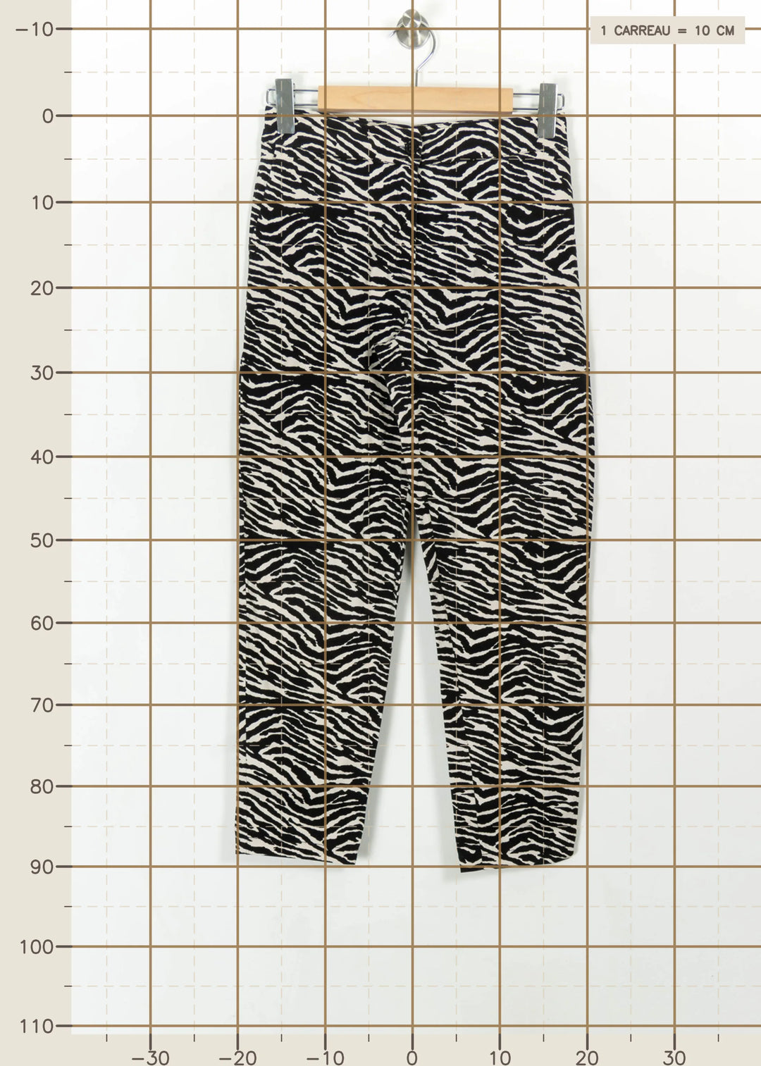 Pantalon Noir et Blanc - Taille M/38 de la marque La Fée Maraboutée | PARAD112508 - Vendu par Paradigme - Image 4