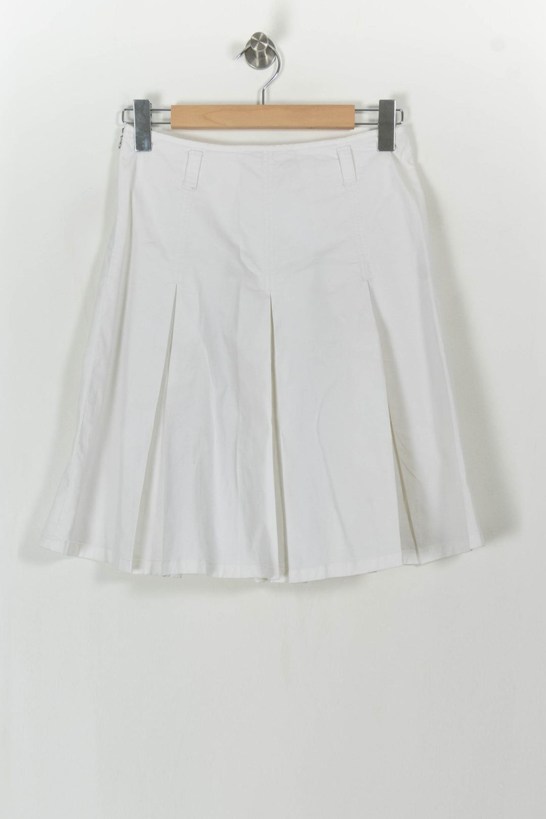 Jupe Plissée Blanche - Taille M/38 de la marque Weekend Max Mara | PARAD112509 - Vendu par Paradigme - Image 5