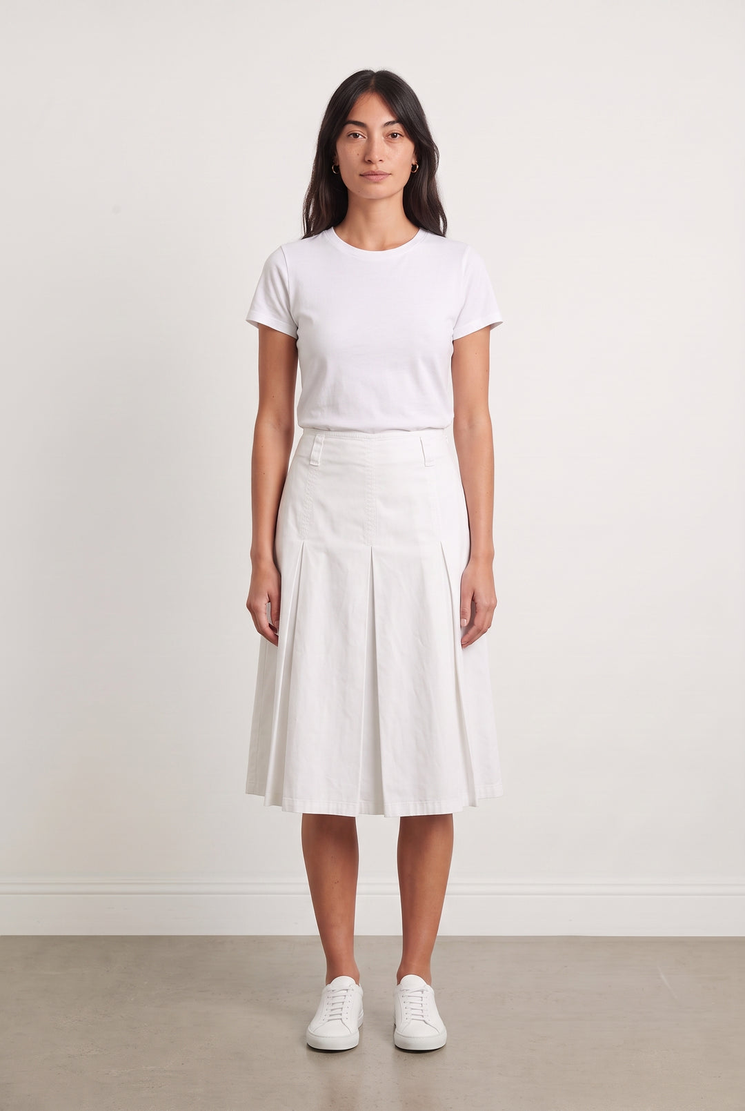 Jupe Plissée Blanche - Taille M/38 de la marque Weekend Max Mara | PARAD112509 - Vendu par Paradigme - Image 1