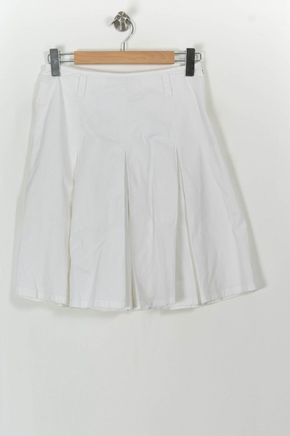 Jupe Plissée Blanche - Taille M/38 de la marque Weekend Max Mara | PARAD112509 - Vendu par Paradigme - Image 2