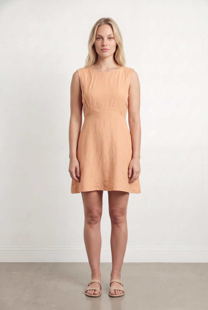 Robe Courte Rose Poudré - Taille L/40 de la marque Sandro | PARAD11251 - Vendu par Paradigme - Image 1