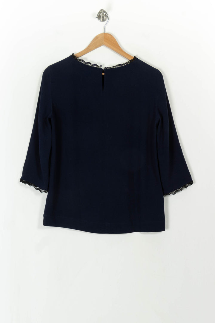 Blouse Bleue et Noire - Taille S/36 de la marque Gerard Darel | PARAD112511 - Vendu par Paradigme - Image 5