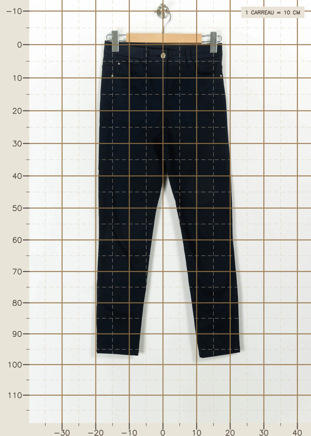 Jean Bleu - Taille S/36 de la marque Caroll | PARAD112512 - Vendu par Paradigme - Image 4