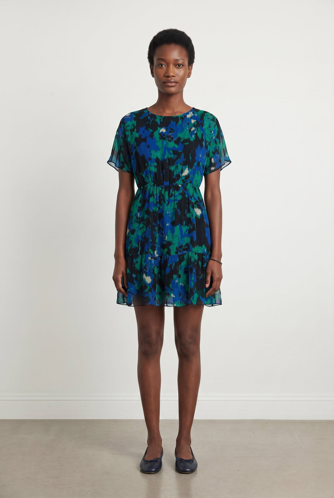 Robe Bleu et Verte - Taille XS/34 de la marque La Fée Maraboutée | PARAD112513 - Vendu par Paradigme - Image 1