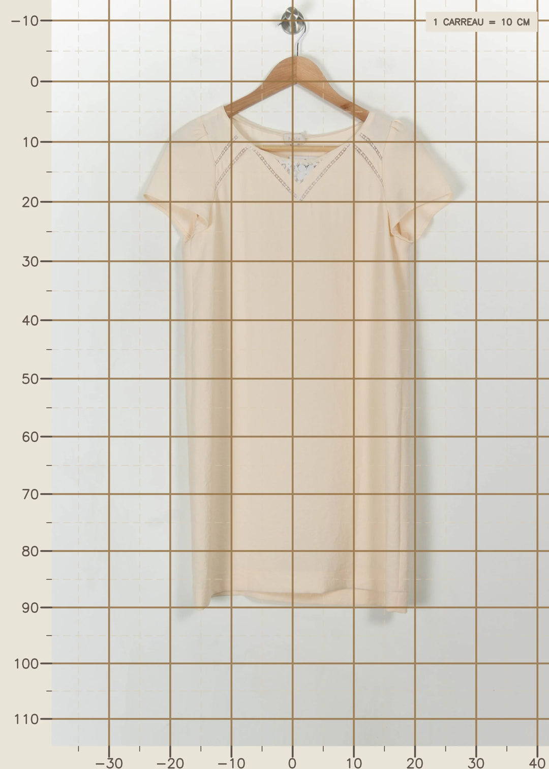Robe Courte Beige - Taille S/36 de la marque Pablo | PARAD112514 - Vendu par Paradigme - Image 4