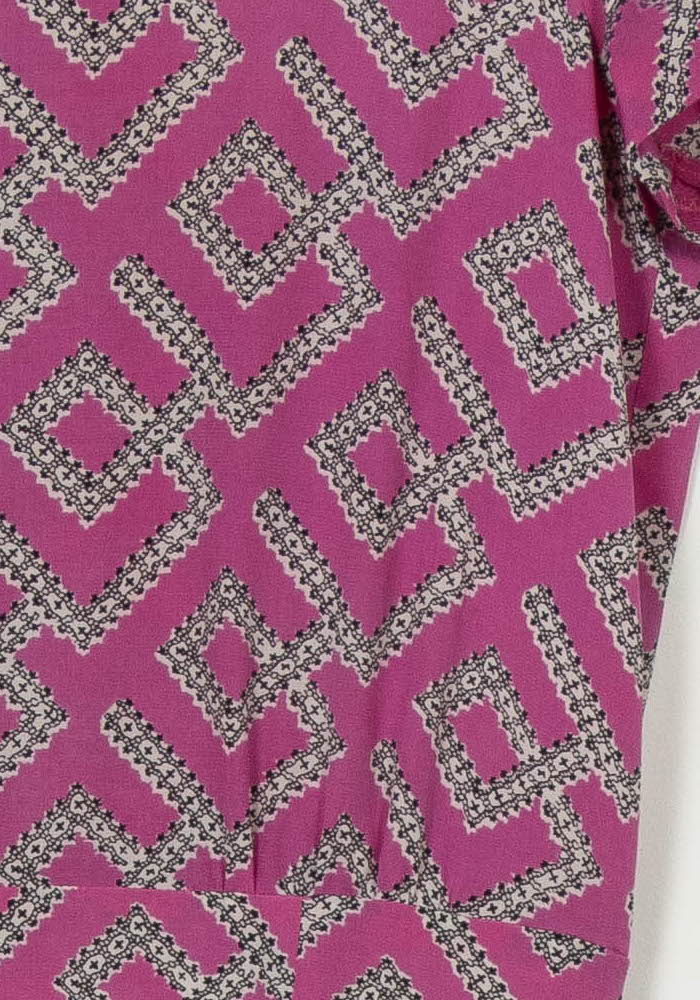 Robe Courte Rose et Blanche - Taille S/36 de la marque Pablo | PARAD112516 - Vendu par Paradigme - Image 3