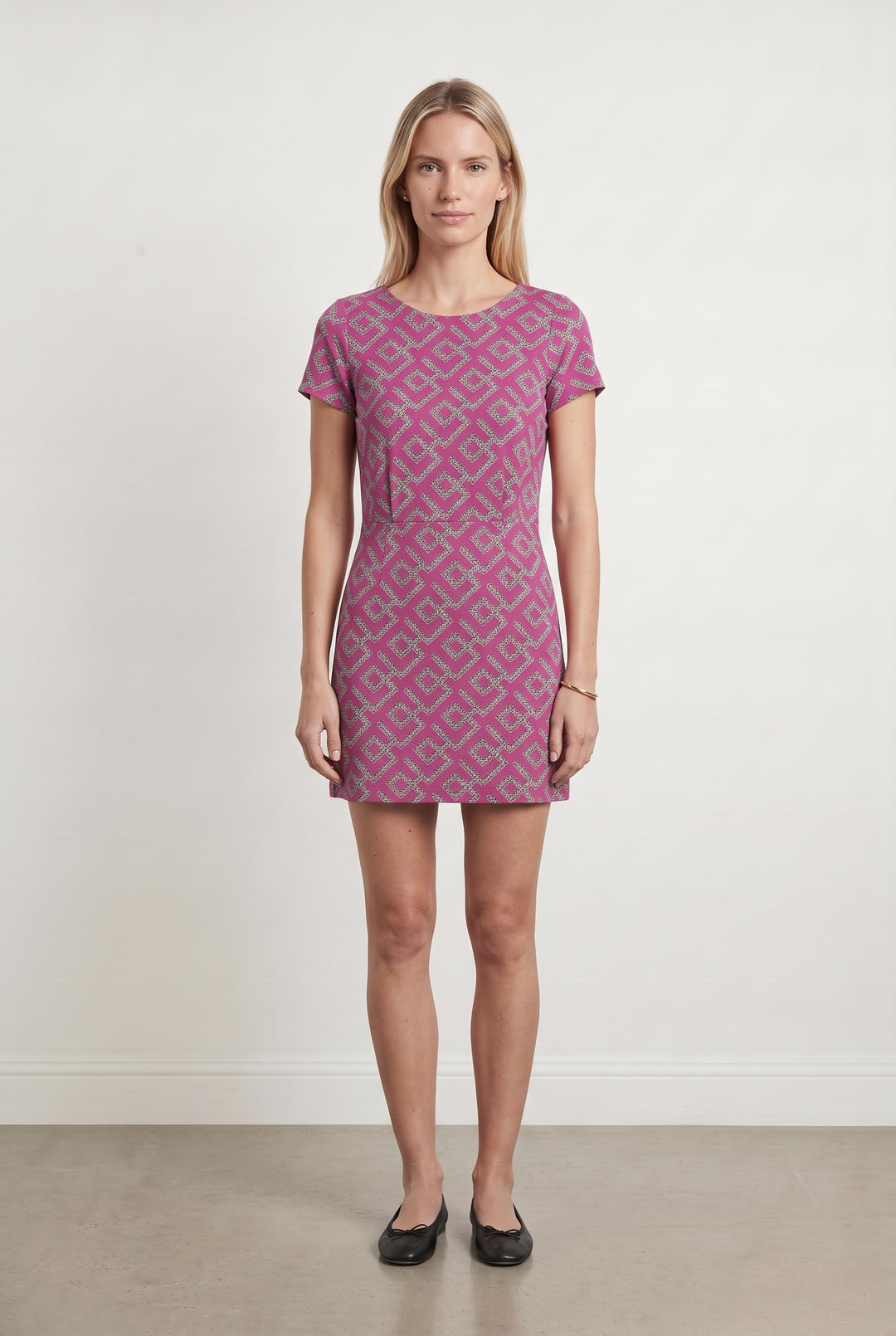 Robe Courte Rose et Blanche - Taille S/36 de la marque Pablo | PARAD112516 - Vendu par Paradigme - Image 1