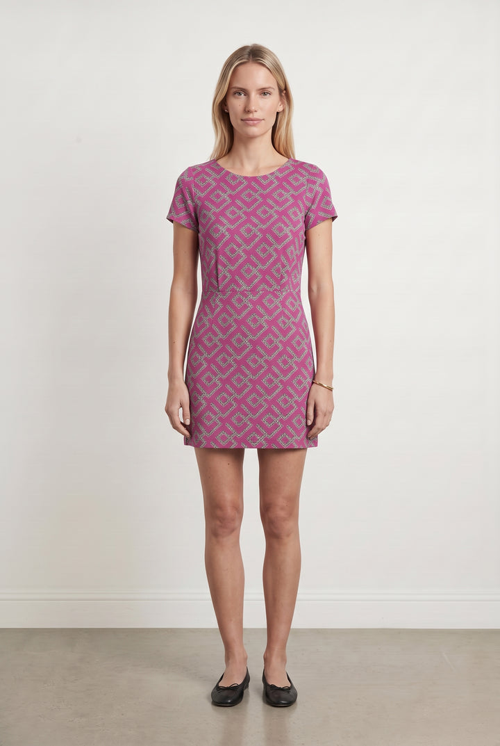 Robe Courte Rose et Blanche - Taille S/36 de la marque Pablo | PARAD112516 - Vendu par Paradigme - Image 1