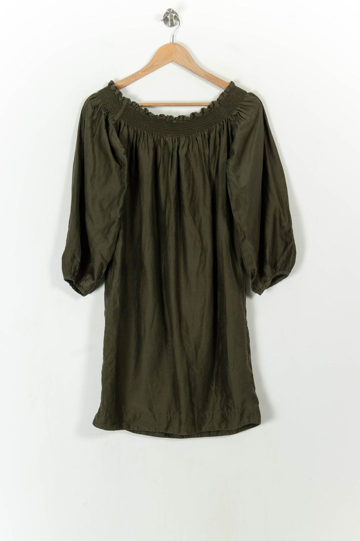 Robe Midi Verte - Taille L/40 de la marque ZAPA | PARAD112519 - Vendu par Paradigme - Image 5