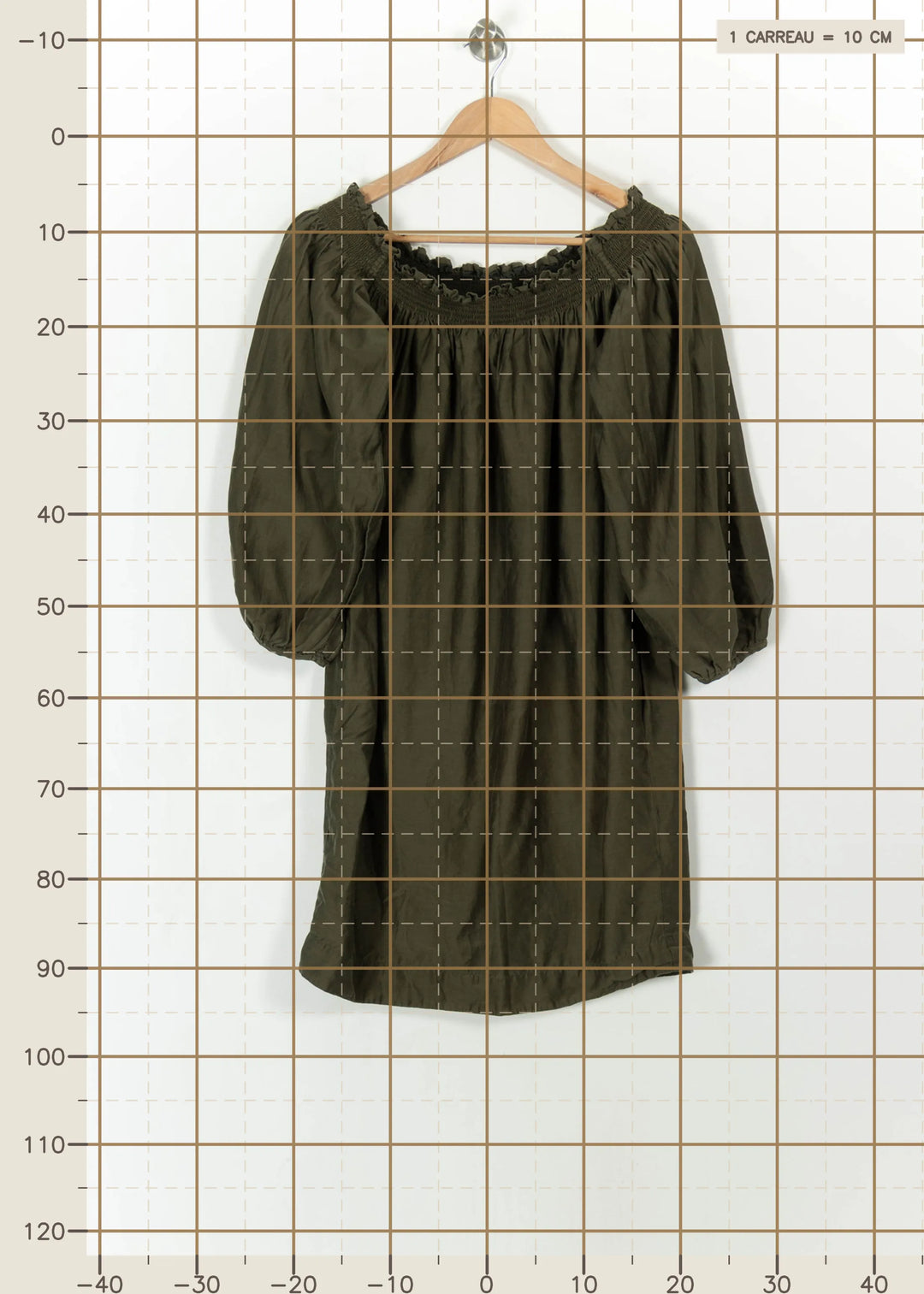 Robe Midi Verte - Taille L/40 de la marque ZAPA | PARAD112519 - Vendu par Paradigme - Image 4