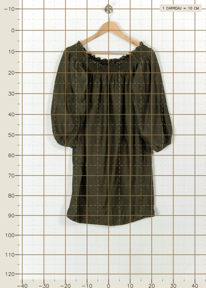 Robe Midi Verte - Taille L/40 de la marque ZAPA | PARAD112519 - Vendu par Paradigme - Image 4