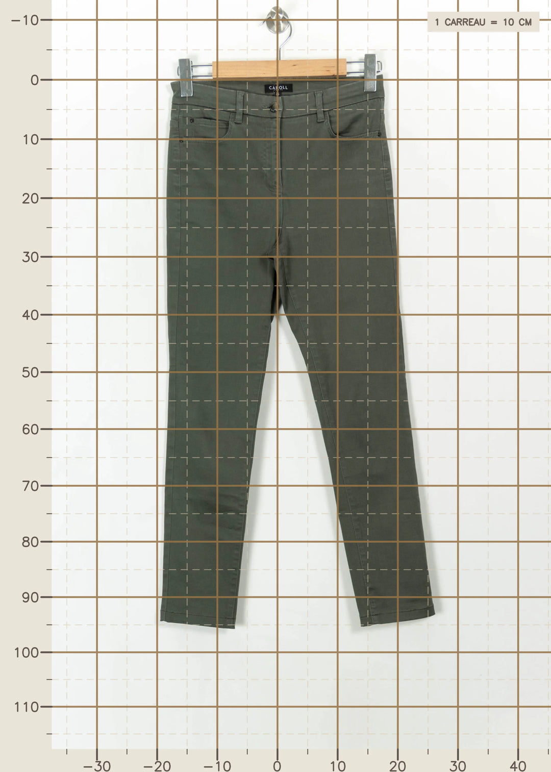 Jean Vert - Taille S/36 de la marque Caroll | PARAD112523 - Vendu par Paradigme - Image 4