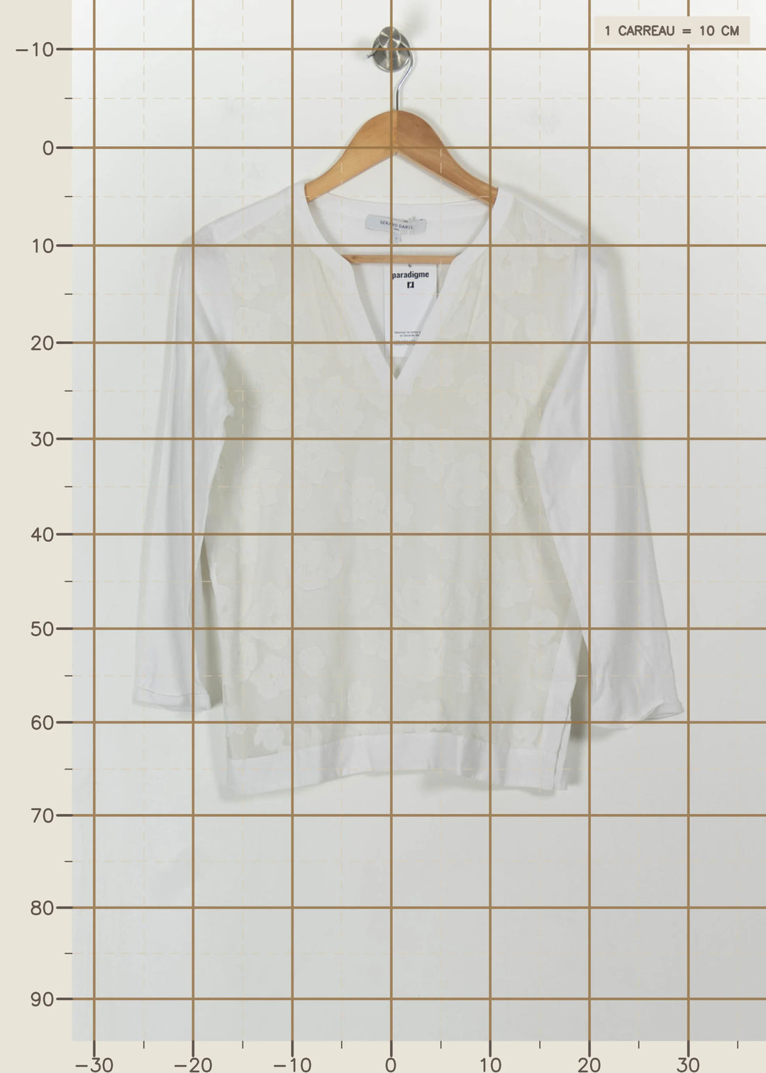 Blouse Blanche - Taille S/36 de la marque Gerard Darel | PARAD112524 - Vendu par Paradigme - Image 4