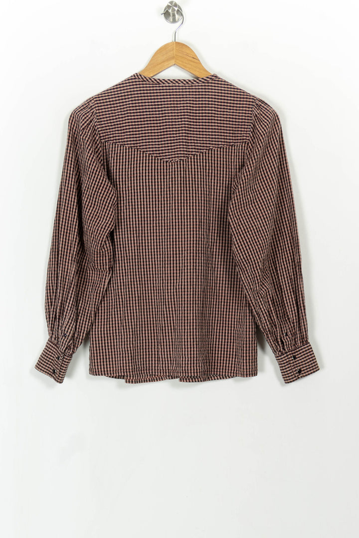 Blouse Carreaux Roses et Noirs - Taille S/36 de la marque Maison 123 | PARAD112525 - Vendu par Paradigme - Image 5