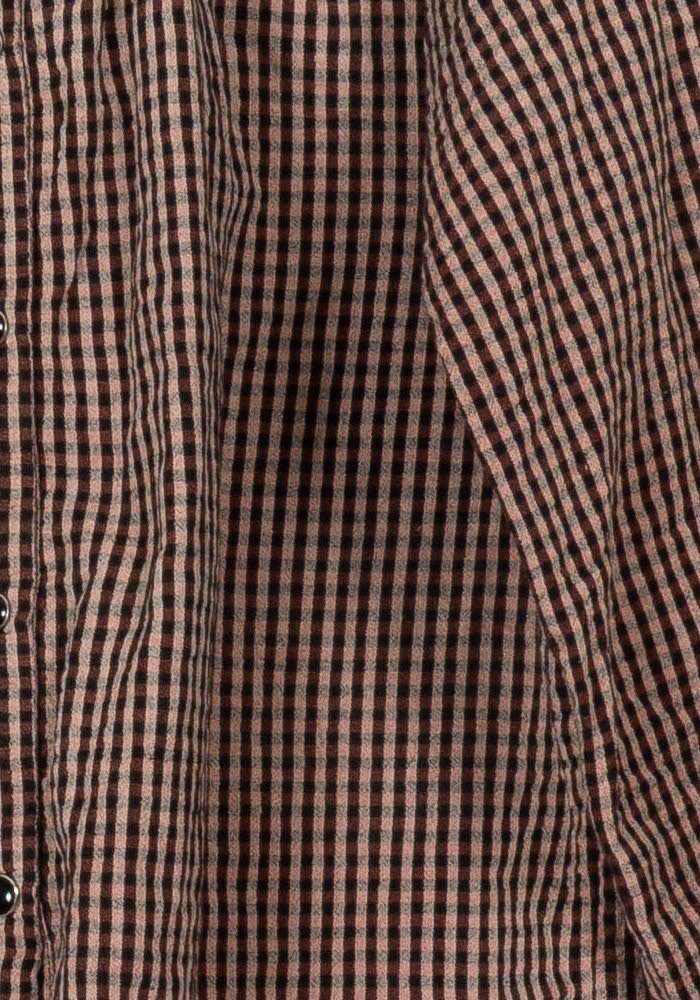 Blouse Carreaux Roses et Noirs - Taille S/36 de la marque Maison 123 | PARAD112525 - Vendu par Paradigme - Image 3