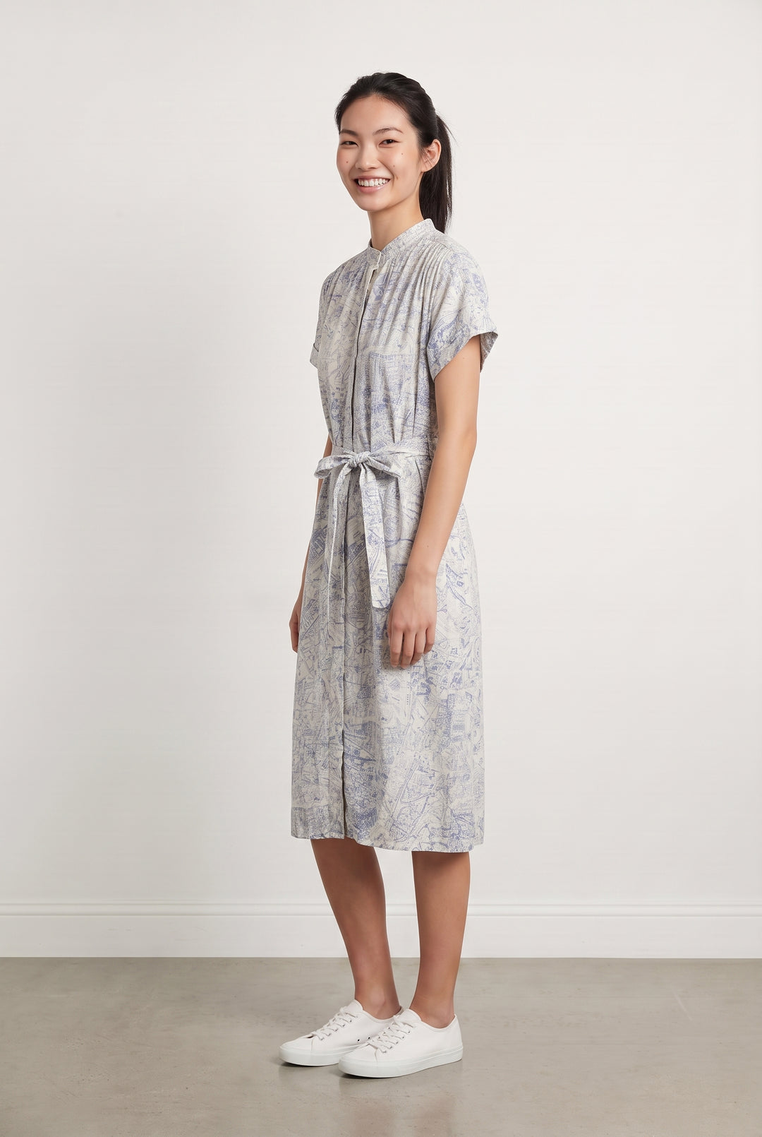 Robe longue bleu et blanc - Taille XS/34 de la marque Vanessa Bruno | PARAD112527 - Vendu par Paradigme - Image 1