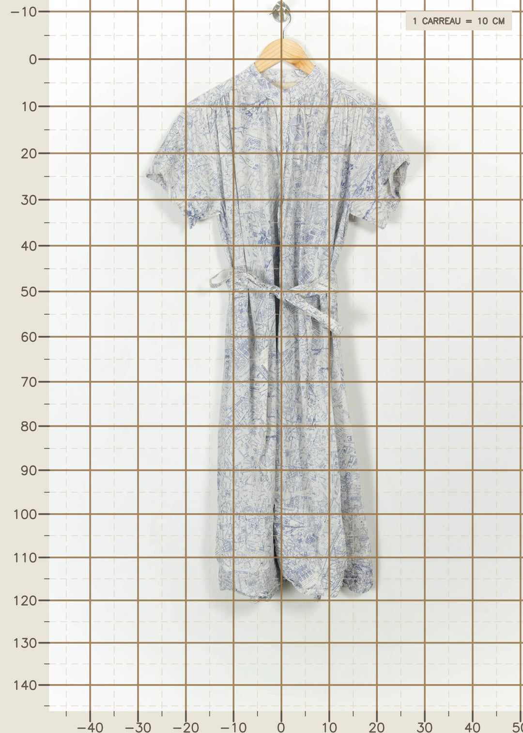 Robe longue bleu et blanc - Taille XS/34 de la marque Vanessa Bruno | PARAD112527 - Vendu par Paradigme - Image 4