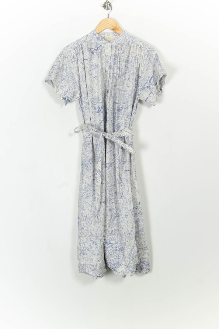 Robe longue bleu et blanc - Taille XS/34 de la marque Vanessa Bruno | PARAD112527 - Vendu par Paradigme - Image 2