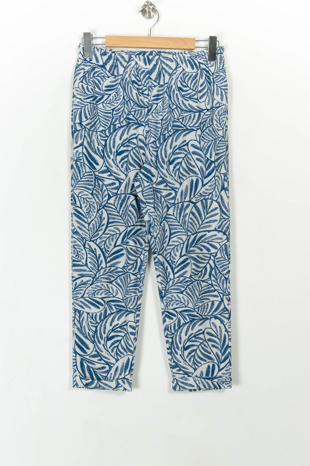 Pantalon Imprimé Bleu et Blanc - Taille M/38 de la marque Indies | PARAD112528 - Vendu par Paradigme - Image 2