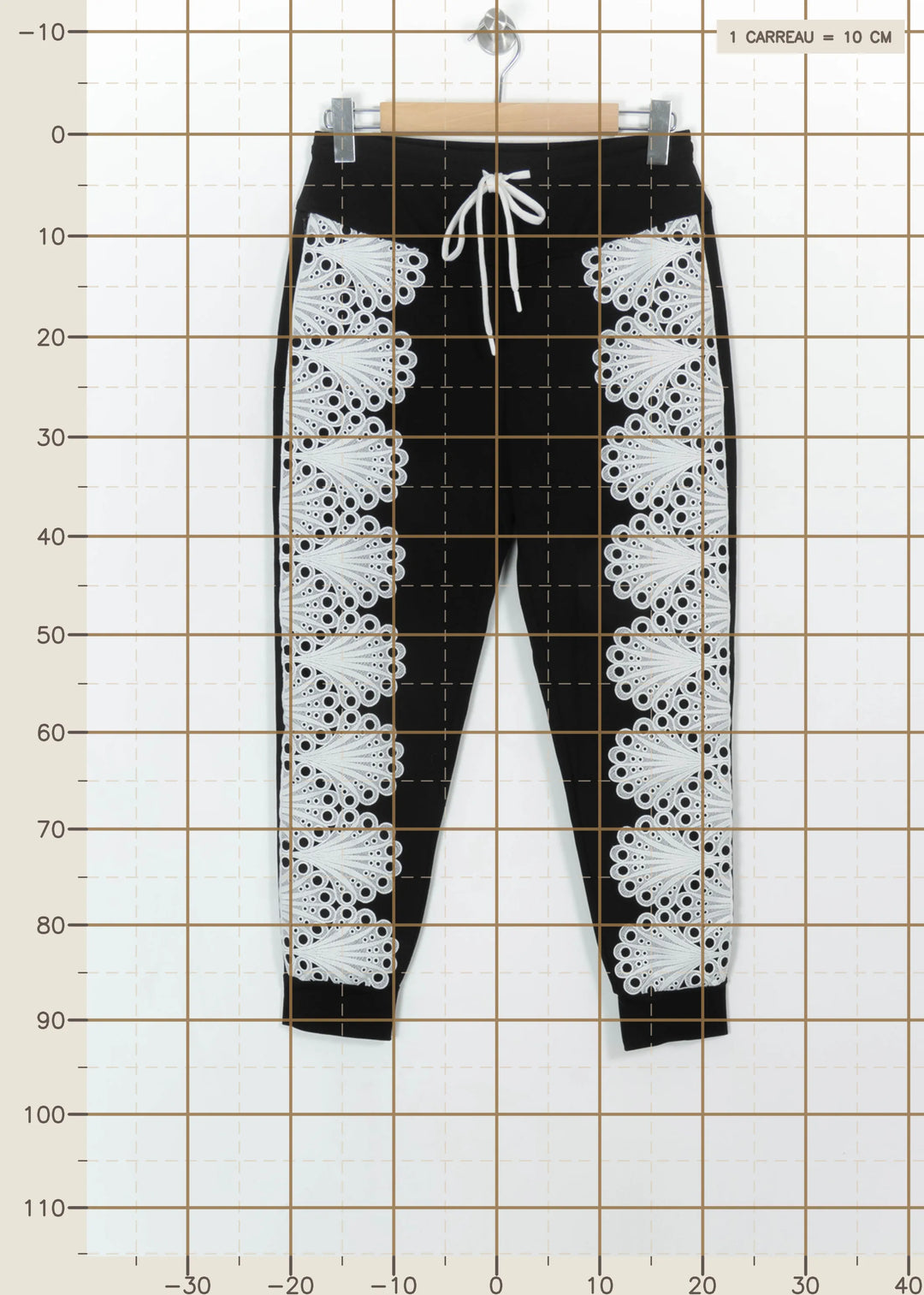 Jogging Noir et Blanc - Taille M/38 de la marque Bleu Blanc Rouge | PARAD112529 - Vendu par Paradigme - Image 4