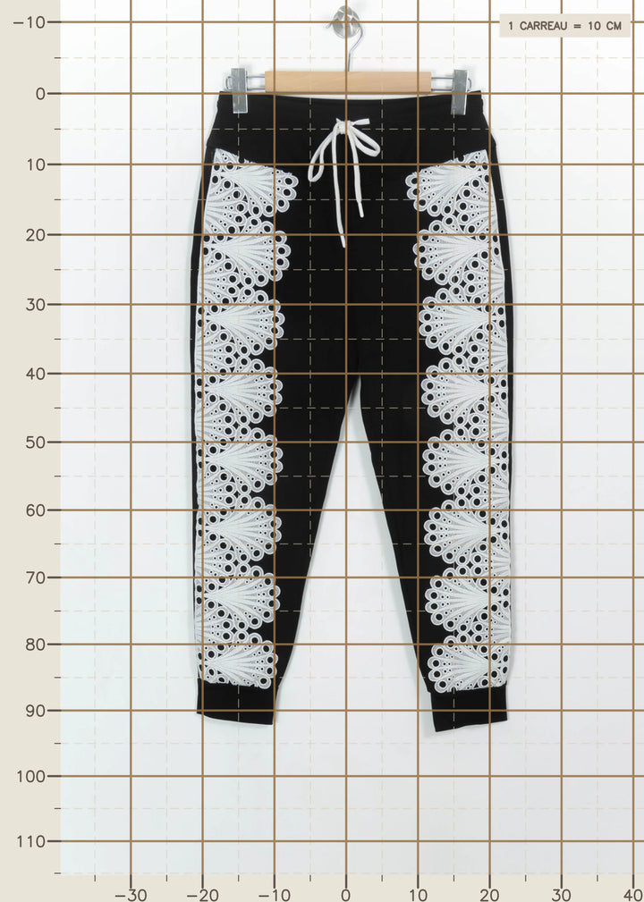 Jogging Noir et Blanc - Taille M/38 de la marque Bleu Blanc Rouge | PARAD112529 - Vendu par Paradigme - Image 4