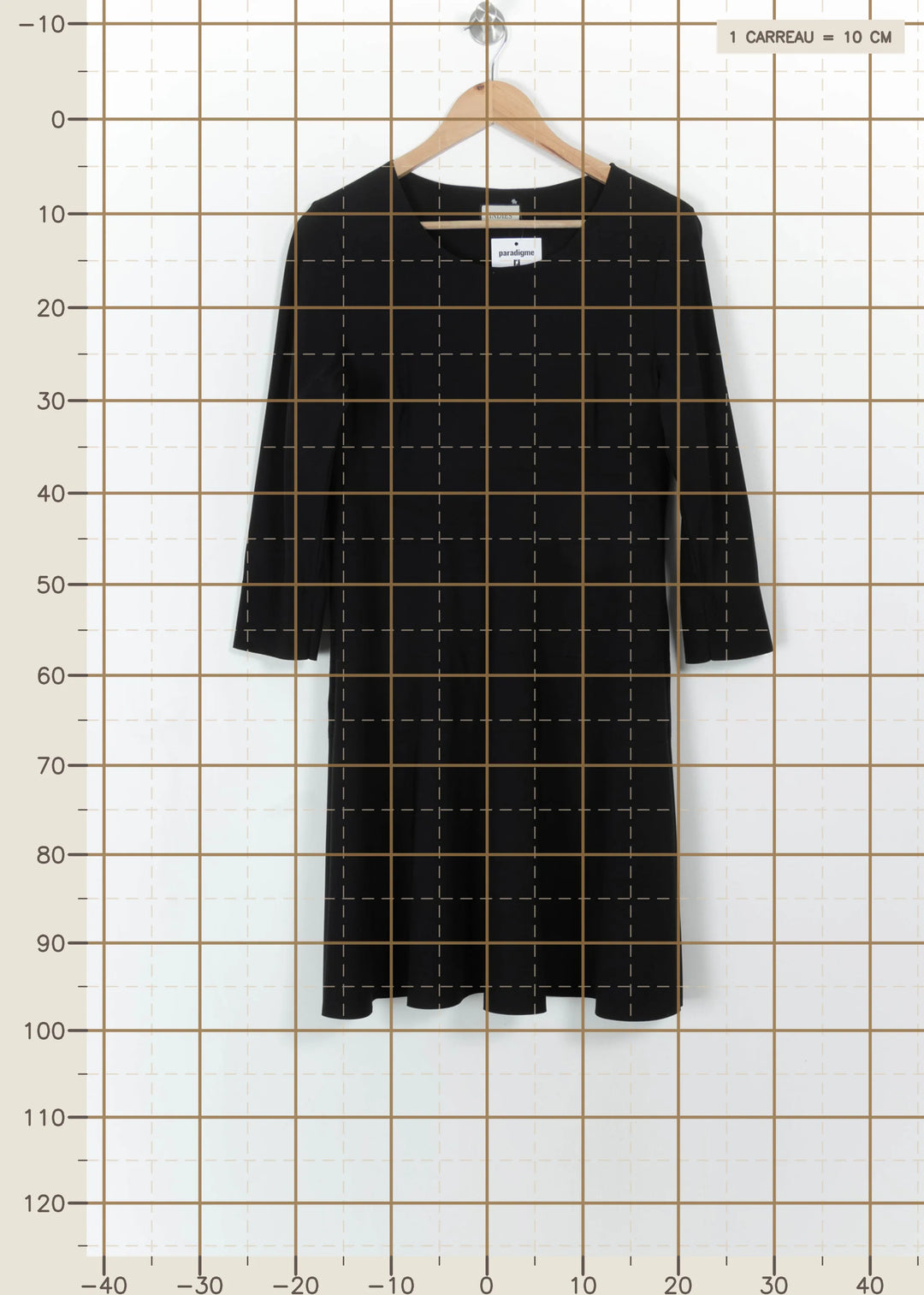 Robe Noire - Taille XL/42 de la marque Indies | PARAD112530 - Vendu par Paradigme - Image 4