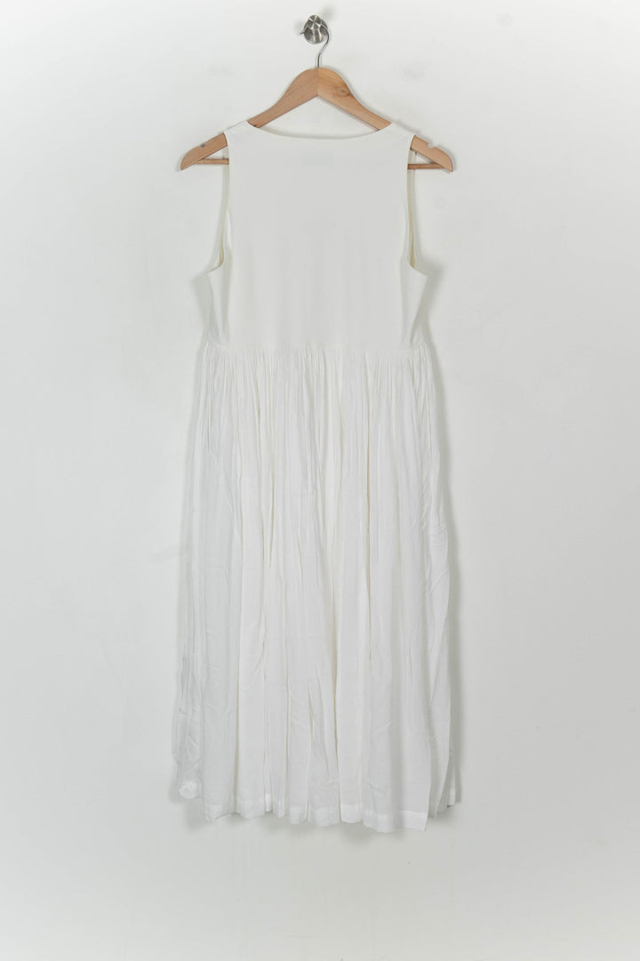 Robe Longue Blanche - Taille L/40 de la marque Indies | PARAD112531 - Vendu par Paradigme - Image 5