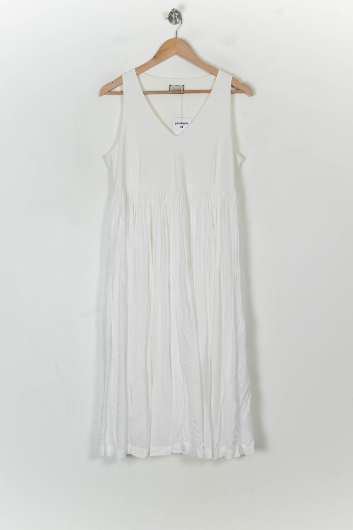 Robe Longue Blanche - Taille L/40 de la marque Indies | PARAD112531 - Vendu par Paradigme - Image 2