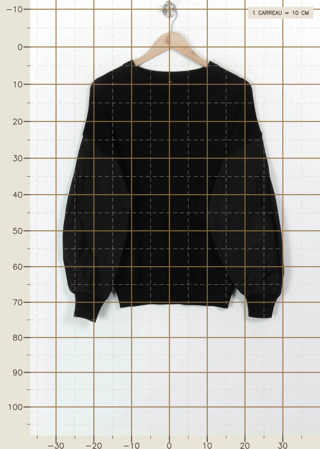 Pull Noir - Taille M/38 de la marque Indies | PARAD112534 - Vendu par Paradigme - Image 4