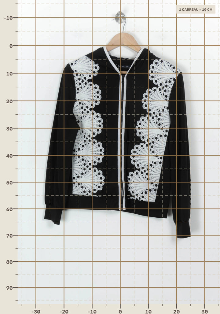 Veste Noire et Blanche - Taille L/40 de la marque Bleu Blanc Rouge | PARAD112535 - Vendu par Paradigme - Image 4