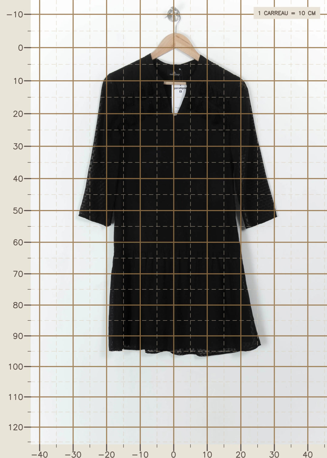 Robe Courte Noire - Taille XS/34 de la marque One Step | PARAD112537 - Vendu par Paradigme - Image 4