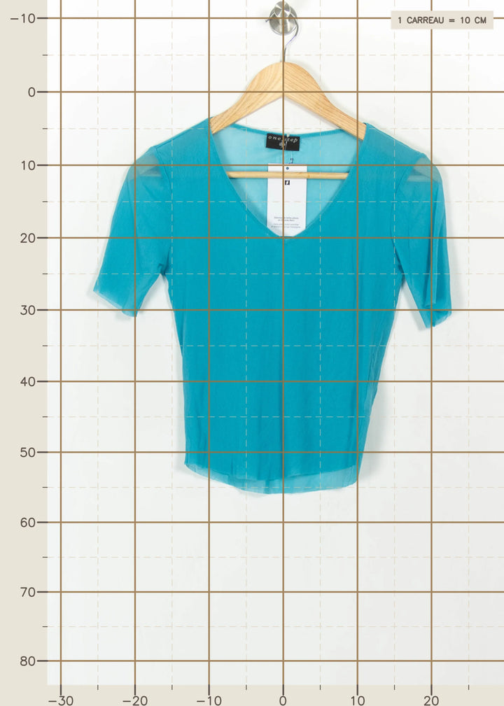 Top Bleu - Taille S/36 de la marque One Step | PARAD112538 - Vendu par Paradigme - Image 4