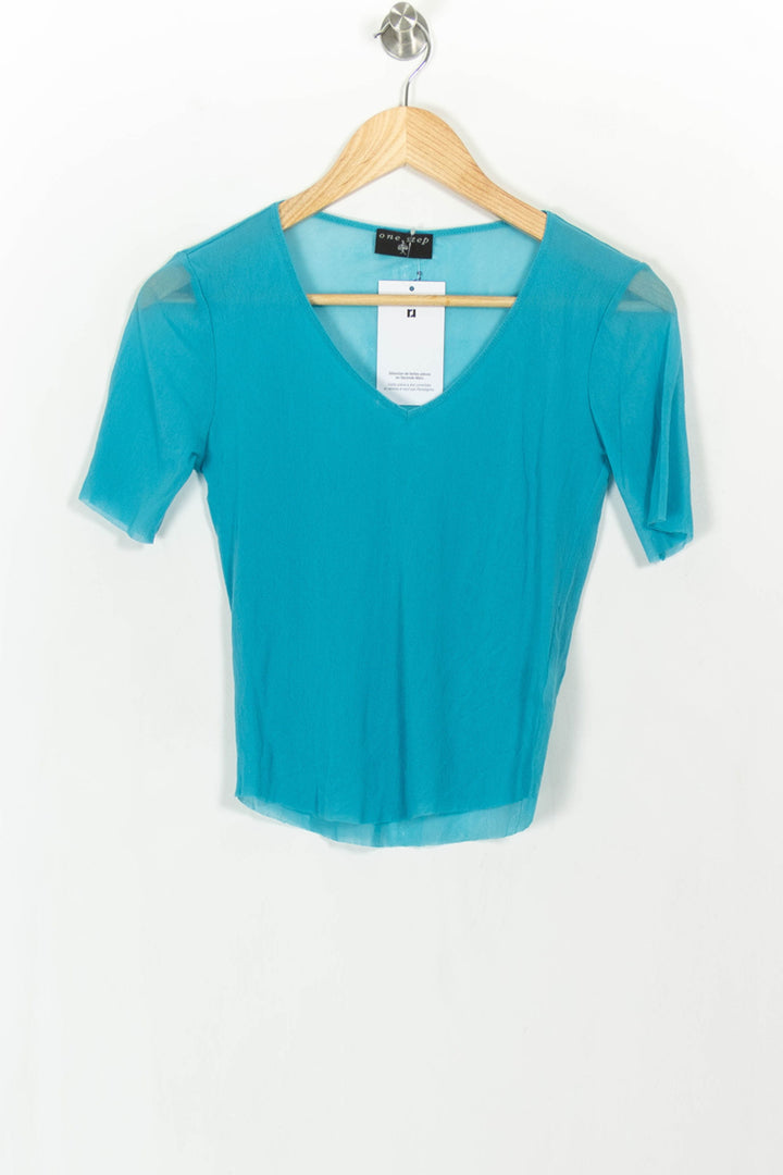 Top Bleu - Taille S/36 de la marque One Step | PARAD112538 - Vendu par Paradigme - Image 2