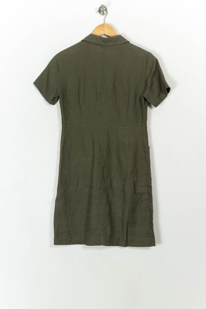 Robe Chemise Verte - Taille S/36 de la marque Caroll | PARAD112540 - Vendu par Paradigme - Image 5