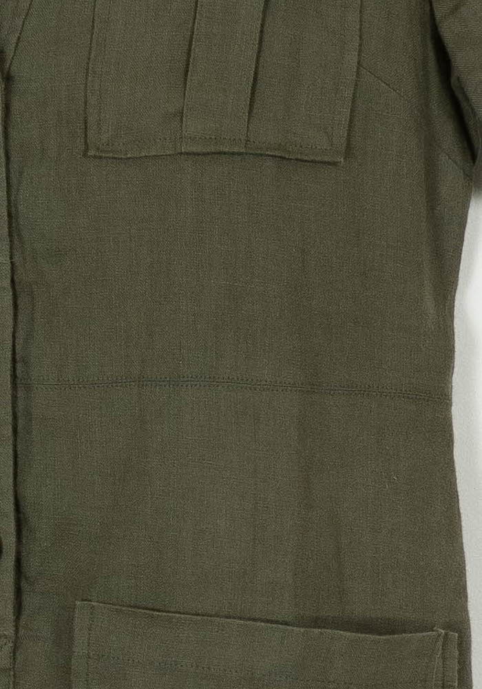 Robe Chemise Verte - Taille S/36 de la marque Caroll | PARAD112540 - Vendu par Paradigme - Image 3