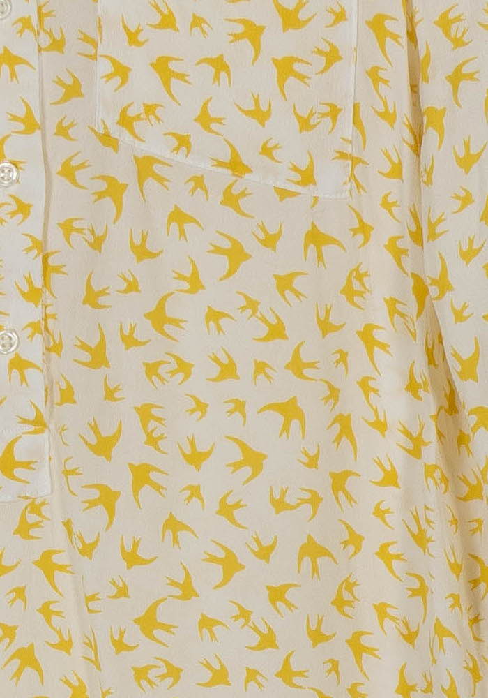 Blouse Blanche et Jaune - Taille S/36 de la marque Caroll | PARAD112543 - Vendu par Paradigme - Image 3