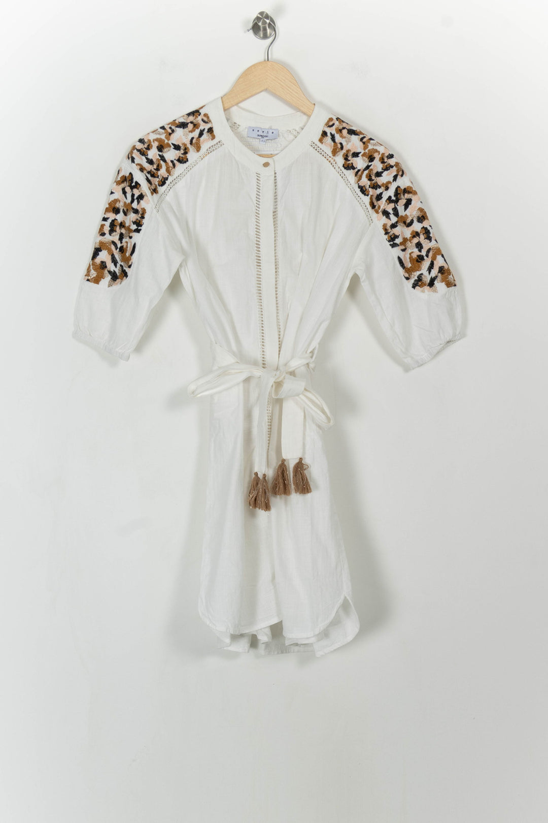 Robe Courte Beige et Marron - Taille S/36 de la marque Suncoo | PARAD112544 - Vendu par Paradigme - Image 2