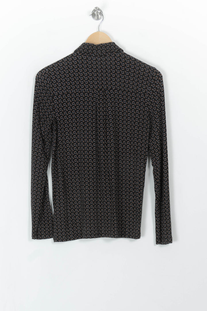 Chemise Noire et Blanche - Taille XS/34 de la marque Caroll | PARAD112547 - Vendu par Paradigme - Image 5