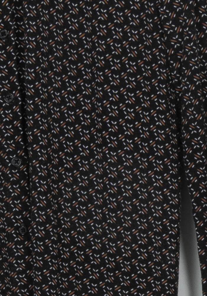 Chemise Noire et Blanche - Taille XS/34 de la marque Caroll | PARAD112547 - Vendu par Paradigme - Image 3