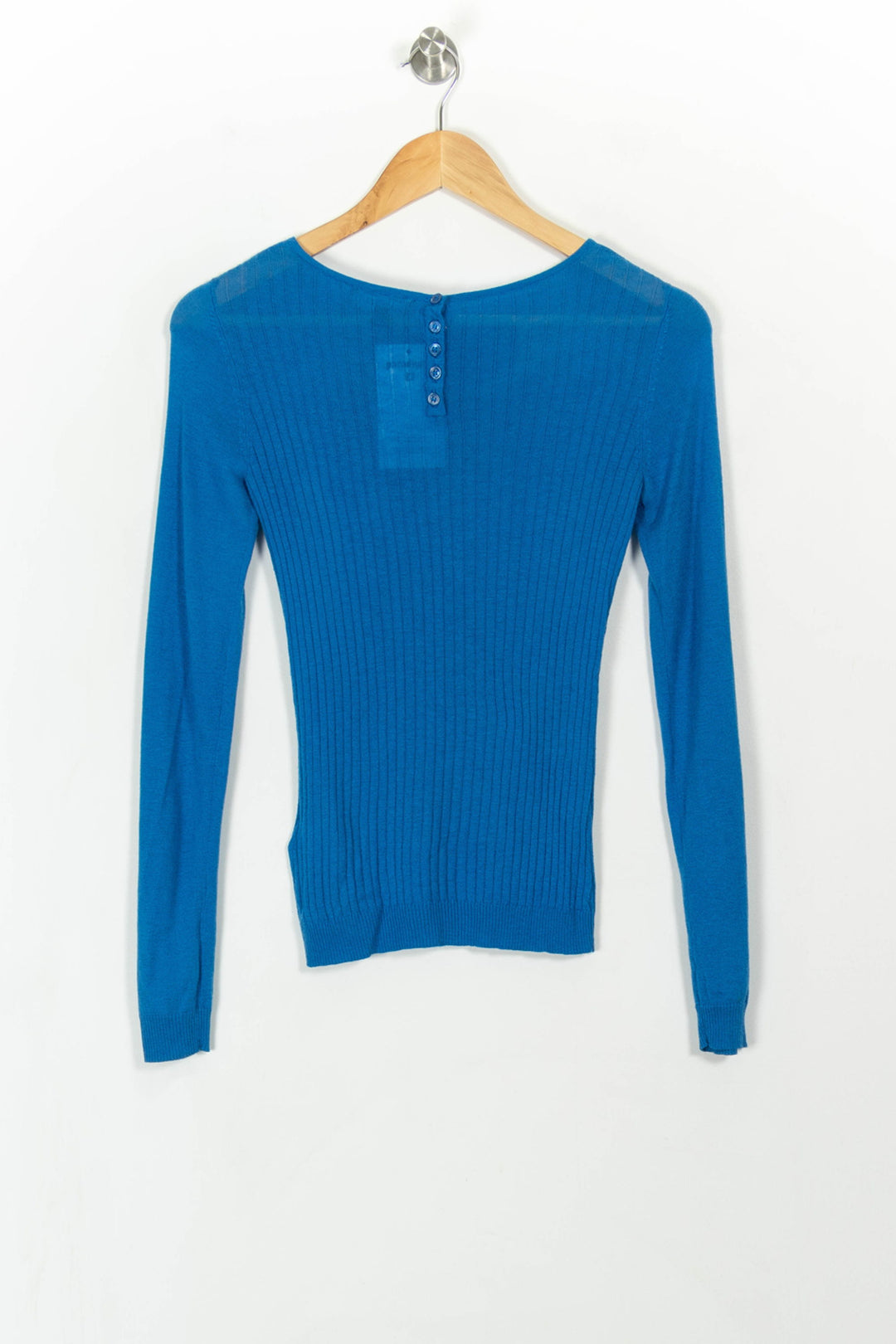 Pull Bleu - Taille S/36 de la marque Caroll | PARAD112548 - Vendu par Paradigme - Image 5