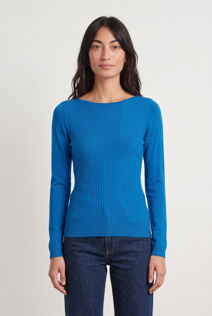 Pull Bleu - Taille S/36 de la marque Caroll | PARAD112548 - Vendu par Paradigme - Image 1