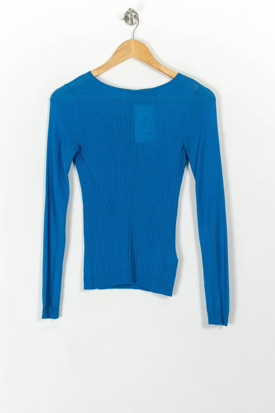 Pull Bleu - Taille S/36 de la marque Caroll | PARAD112548 - Vendu par Paradigme - Image 2
