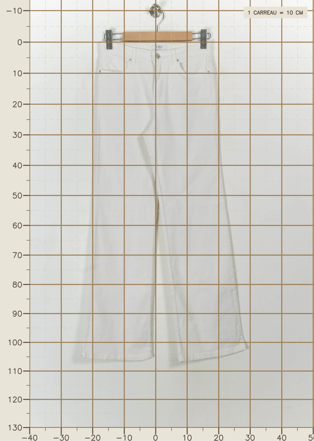 Jean Blanc - Taille M/38 de la marque ZAPA | PARAD112553 - Vendu par Paradigme - Image 4