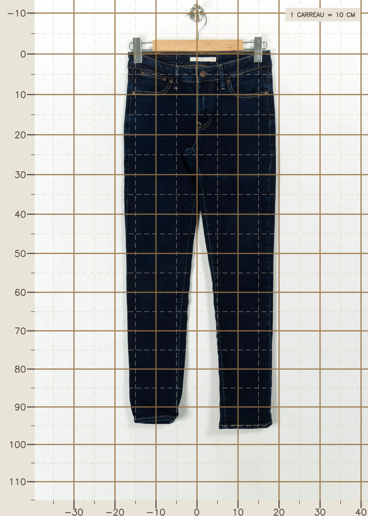 Jean Slim Bleu - Taille S/36 de la marque Levi's | PARAD112557 - Vendu par Paradigme - Image 4