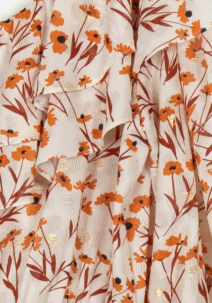 Combishort Blanc et Orange - Taille L/40 de la marque Maje | PARAD112559 - Vendu par Paradigme - Image 3