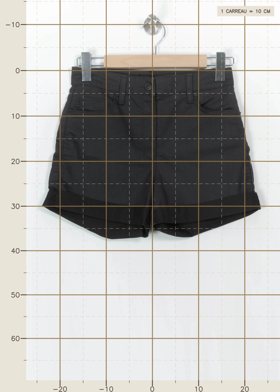 Short Gris - Taille S/36 de la marque Caroll | PARAD112560 - Vendu par Paradigme - Image 4