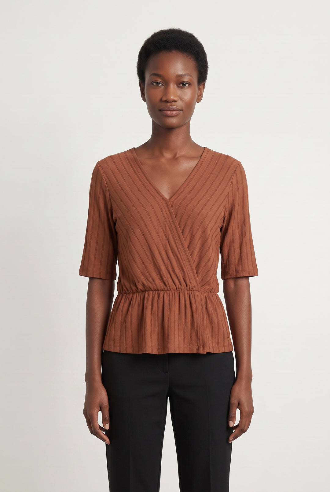 Blouse Marron - Taille XS/34 de la marque Des petits hauts | PARAD112561 - Vendu par Paradigme - Image 1
