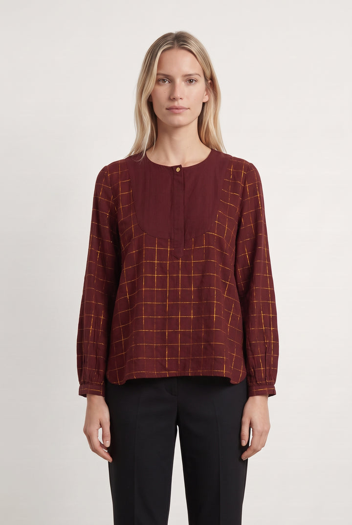 Blouse Rouge et Jaune - Taille S/36 de la marque Des petits hauts | PARAD112563 - Vendu par Paradigme - Image 1