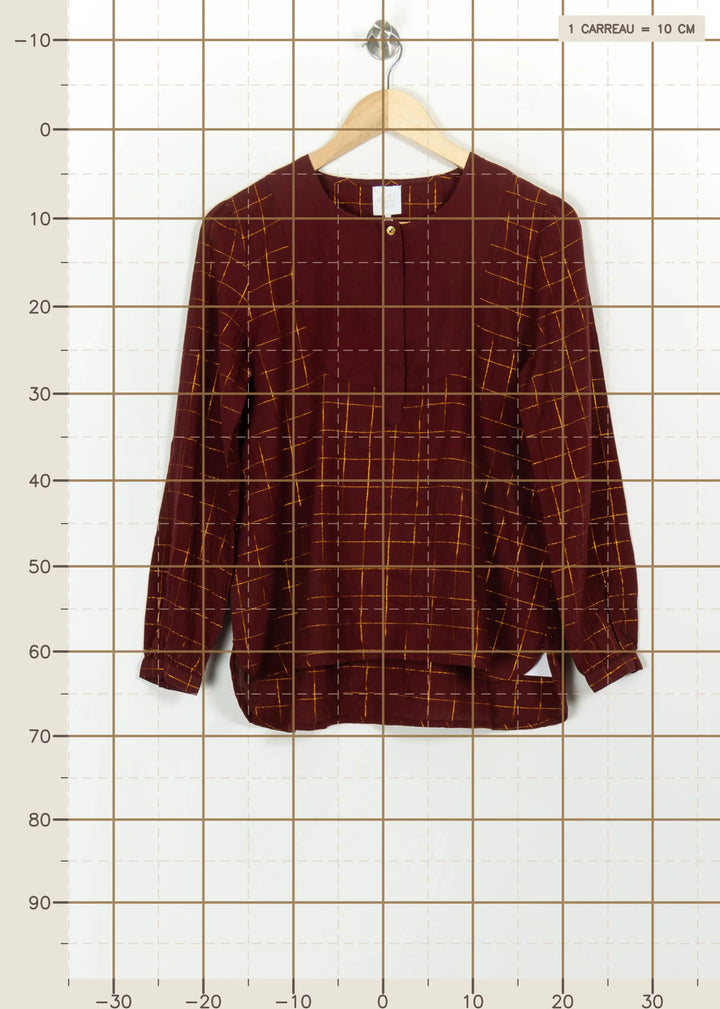 Blouse Rouge et Jaune - Taille S/36 de la marque Des petits hauts | PARAD112563 - Vendu par Paradigme - Image 4